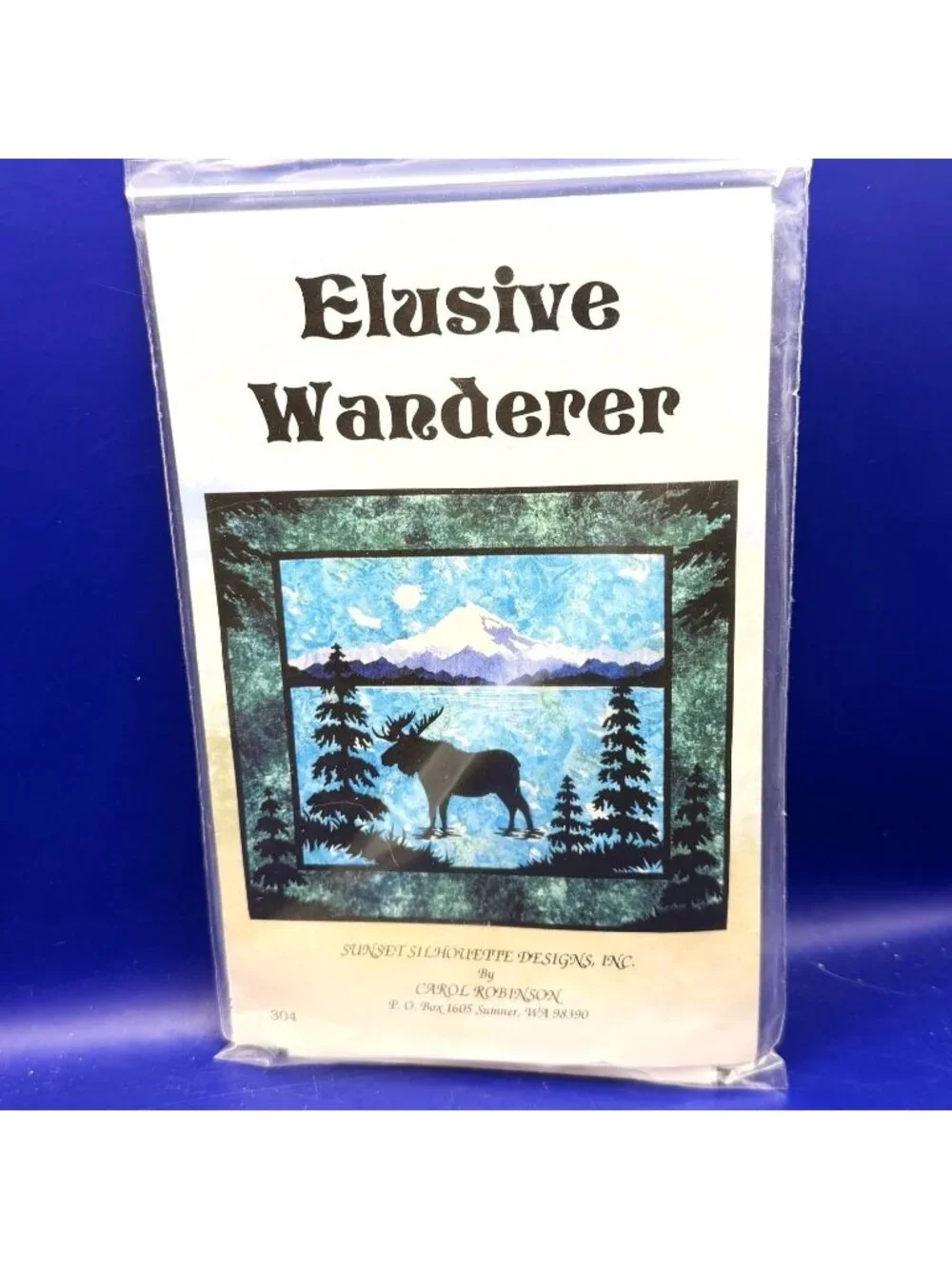 Elusive Wanderer Moose Quilt Pattern Sunset Silhouette Designs Carol Robinson